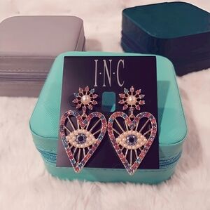 Elegant Heart-Shaped Earrings with Pearl Accents